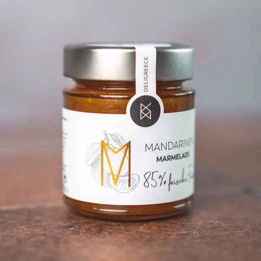 MANDARINEN MARMELADE             180G GL.